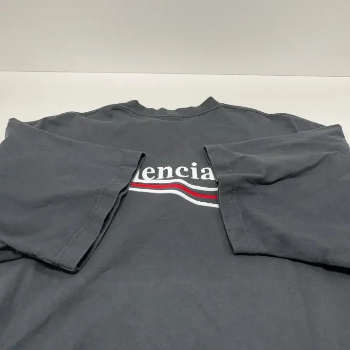 Balenciaga Balenciaga SS22 Men’s Gray Logo Embroidered T-Shirt Size US S / EU 44-46 / 1 - 13 Thumbnail
