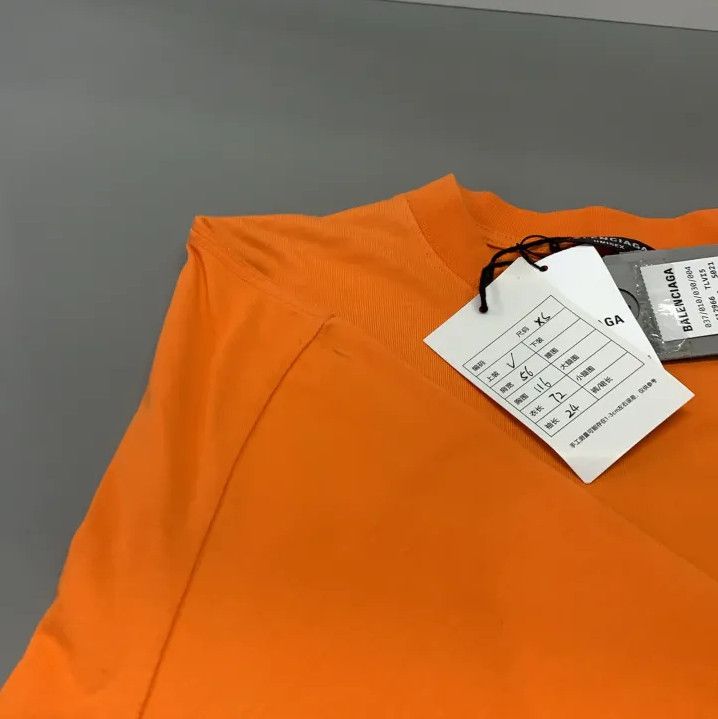Balenciaga Balenciaga Orange Logo Short Sleeve T-Shirt Size US XS / EU 42 / 0 - 7 Thumbnail