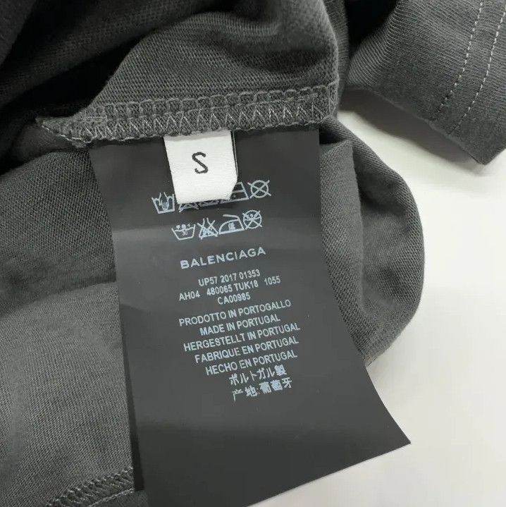 Balenciaga Balenciaga Grey Short Sleeve Logo T-Shirt Size US S / EU 44-46 / 1 - 4 Thumbnail