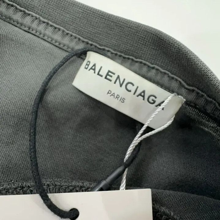 Balenciaga Balenciaga Grey Short Sleeve Logo T-Shirt Size US S / EU 44-46 / 1 - 5 Thumbnail