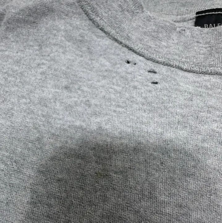 Balenciaga Balenciaga Gray Logo Print Short Sleeve T-Shirt Size US L / EU 52-54 / 3 - 8 Thumbnail
