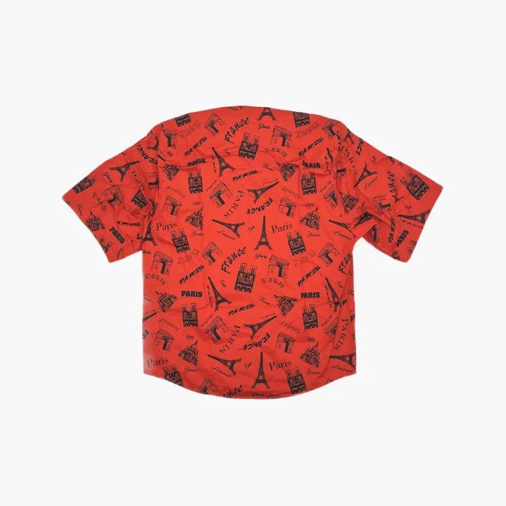 Balenciaga Balenciaga Classic Red Print Short Sleeve Shirt Size US M / EU 48-50 / 2 - 3 Thumbnail