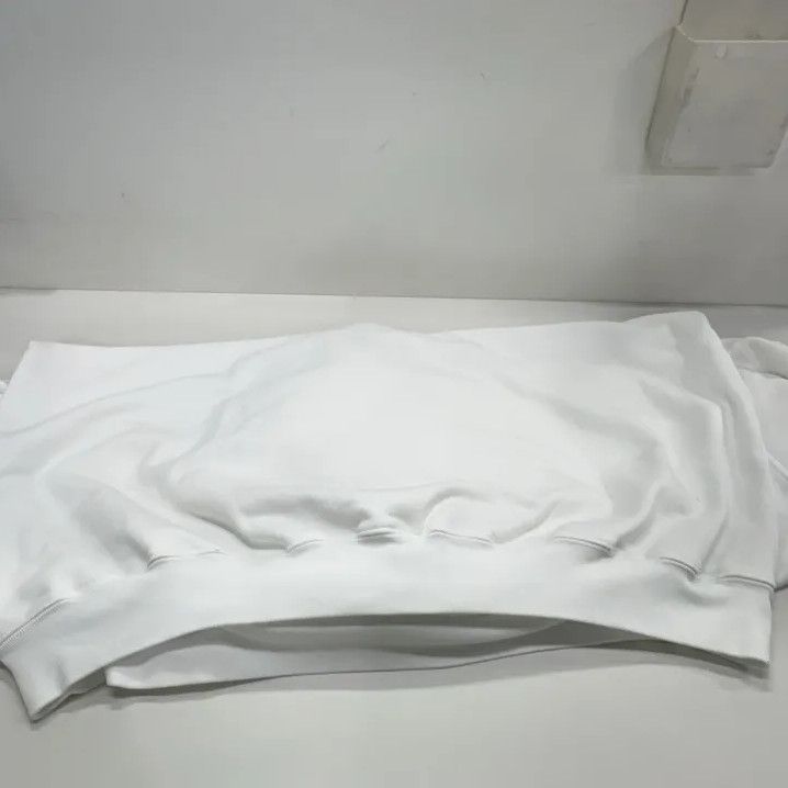 Balenciaga Balenciaga White Printed Long Sleeve Hoodie Size US XS / EU 42 / 0 - 11 Thumbnail