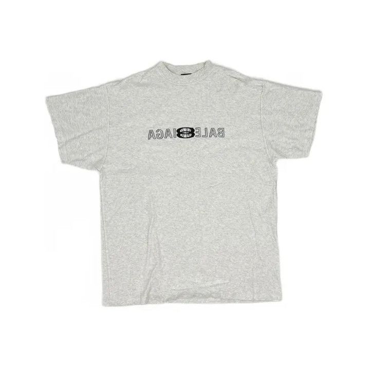Balenciaga Balenciaga White Logo Crew Neck Short Sleeve T-Shirt Size US M / EU 48-50 / 2 - 2 Thumbnail