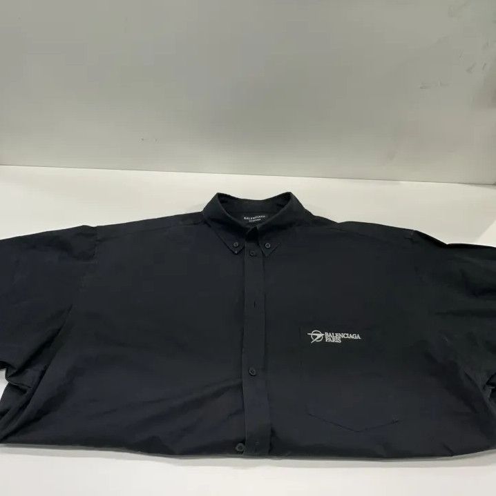 Balenciaga Balenciaga Black Button-Up Long Sleeve Shirt Size US M / EU 48-50 / 2 - 8 Thumbnail