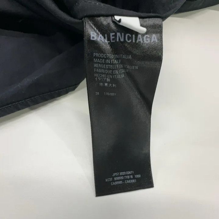 Balenciaga Balenciaga Black Button-Up Long Sleeve Shirt Size US M / EU 48-50 / 2 - 4 Thumbnail