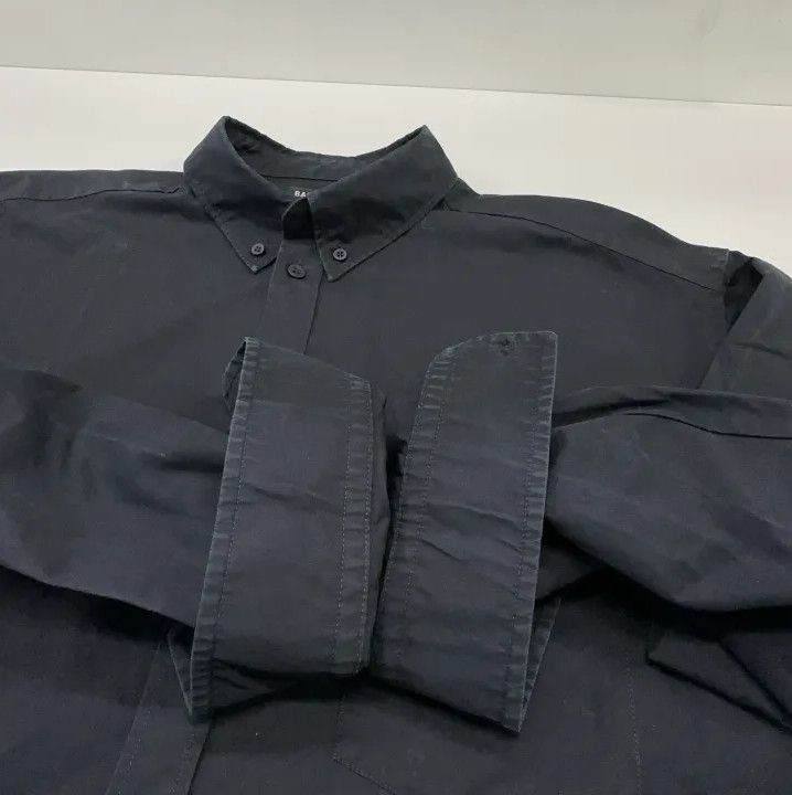 Balenciaga Balenciaga Black Button-Up Long Sleeve Shirt Size US M / EU 48-50 / 2 - 12 Thumbnail