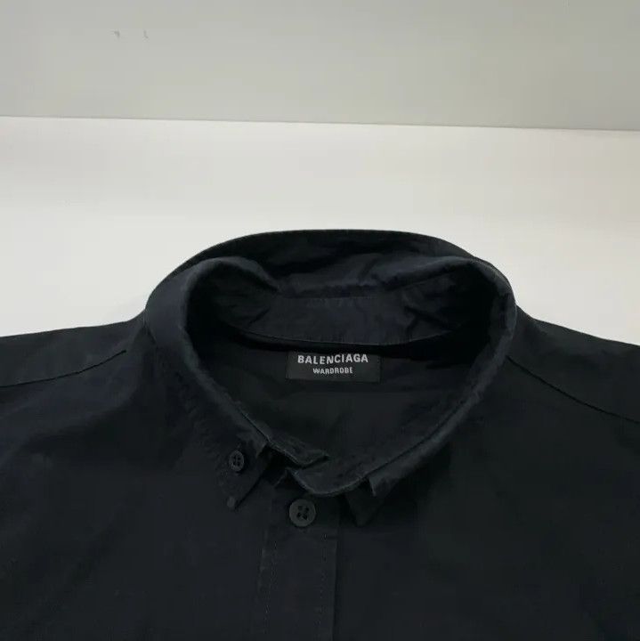 Balenciaga Balenciaga Black Button-Up Long Sleeve Shirt Size US M / EU 48-50 / 2 - 7 Thumbnail