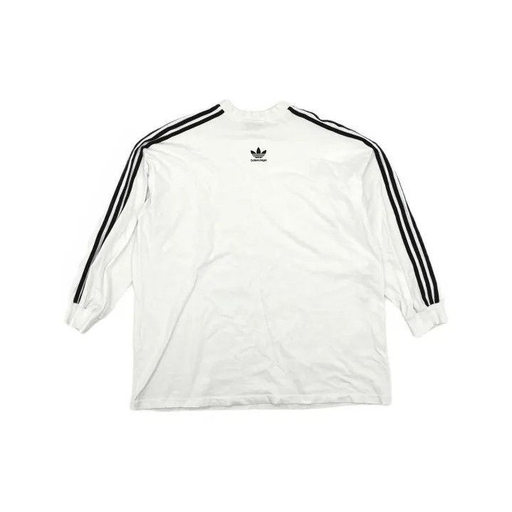Balenciaga Balenciaga x Adidas Originals Logo Long Sleeve T-Shirt Size US M / EU 48-50 / 2 - 2 Thumbnail