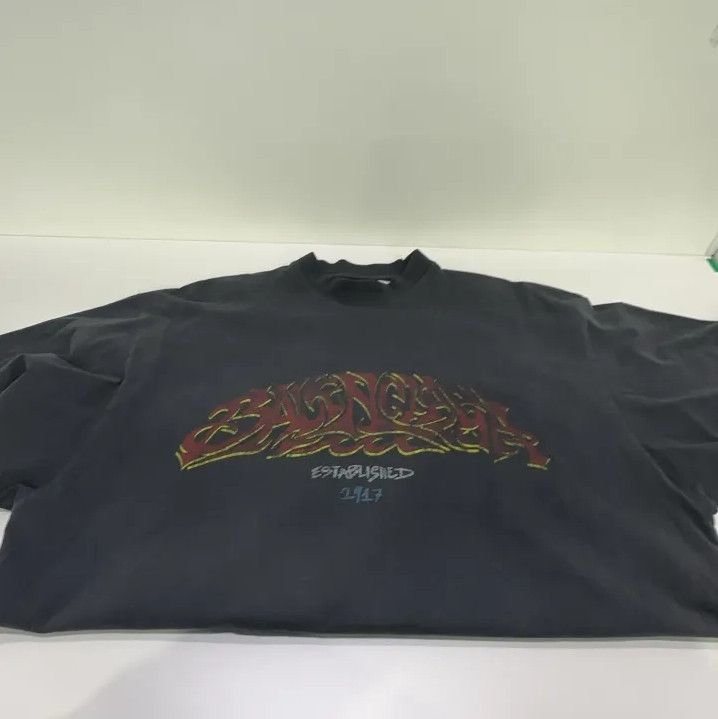 Balenciaga Balenciaga Offshore Graphic Short Sleeve T-shirt Size US M / EU 48-50 / 2 - 11 Thumbnail