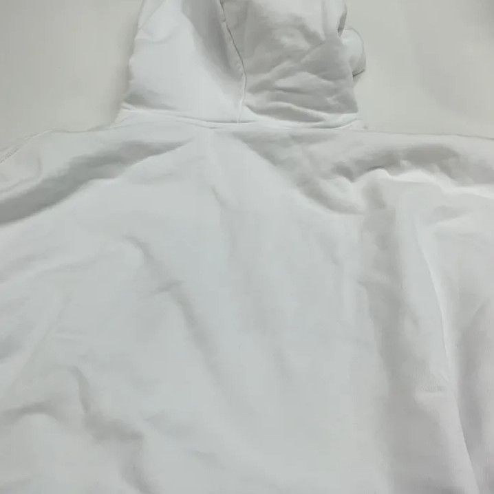 Balenciaga Balenciaga White Paris Logo Hooded Sweatshirt Size US M / EU 48-50 / 2 - 7 Thumbnail