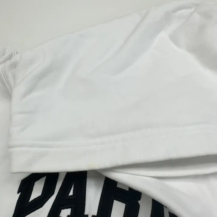Balenciaga Balenciaga White Paris Logo Hooded Sweatshirt Size US M / EU 48-50 / 2 - 10 Thumbnail
