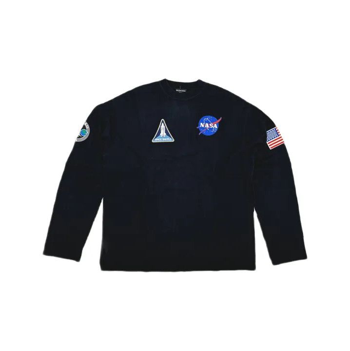 Balenciaga Balenciaga NASA Print Long Sleeve T-Shirt Size US S / EU 44-46 / 1 - 2 Thumbnail