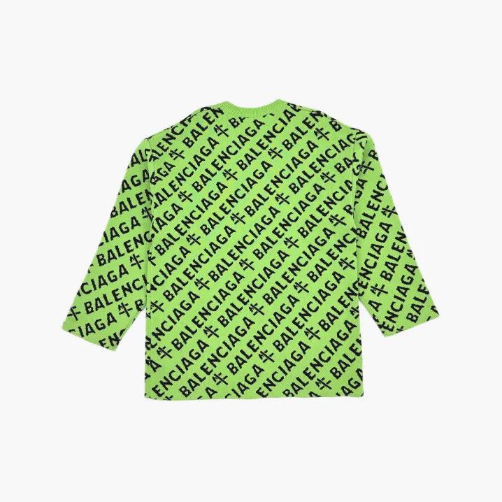 Balenciaga Balenciaga SS21 Logo Long Sleeve Knit Sweater Size US S / EU 44-46 / 1 - 3 Thumbnail