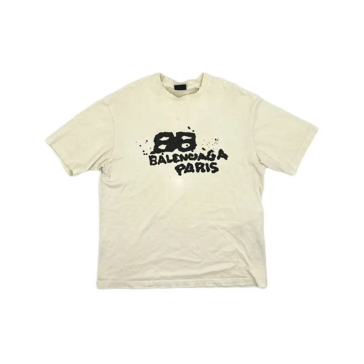 Balenciaga Balenciaga SS23 Graphic Print White T-Shirt Size US S / EU 44-46 / 1 - 2 Thumbnail