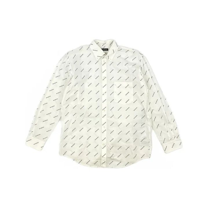 Balenciaga Balenciaga Casual Logo Long Sleeve Shirt Size US M / EU 48-50 / 2 - 2 Thumbnail