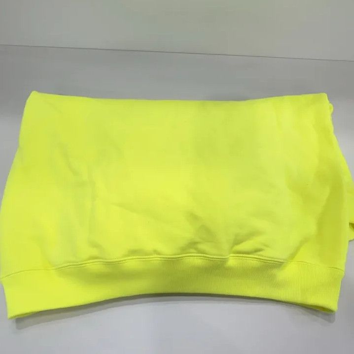 Balenciaga Balenciaga Crew Neon Yellow Hoodie for Men Size US XXS / EU 40 - 11 Thumbnail