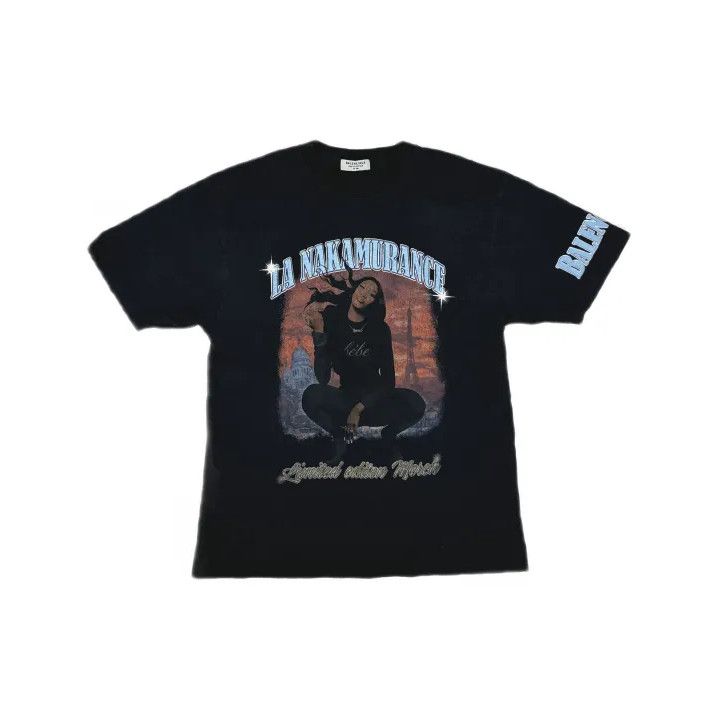 Balenciaga Balenciaga Black Short Sleeve T-Shirt with Print Size US S / EU 44-46 / 1 - 2 Thumbnail
