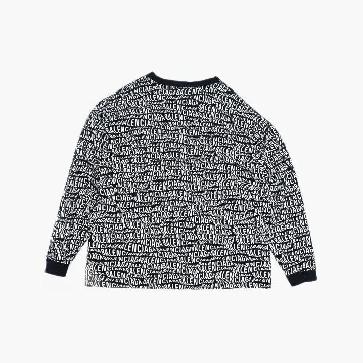 Balenciaga Balenciaga Black and White Logo Sweatshirt Size US M / EU 48-50 / 2 - 3 Thumbnail