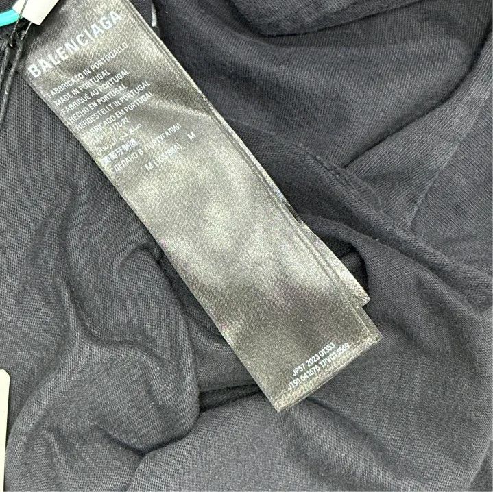 Balenciaga Balenciaga SS24 New Year Oversized Black T-Shirt Size US M / EU 48-50 / 2 - 4 Thumbnail