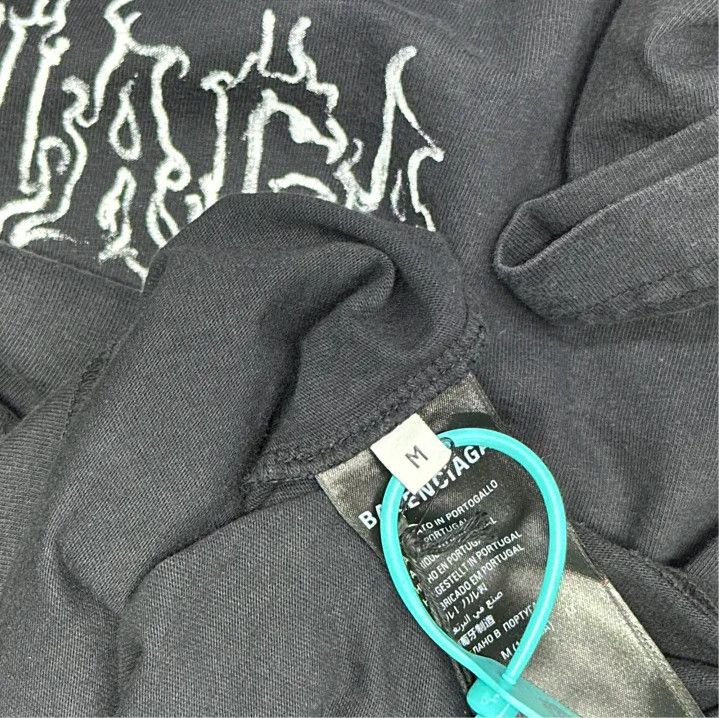 Balenciaga Balenciaga SS24 New Year Oversized Black T-Shirt Size US M / EU 48-50 / 2 - 3 Thumbnail