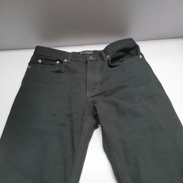 Balenciaga Balenciaga FW22 High-Waist Black Denim Pants Size US 30 / EU 46 - 8 Thumbnail