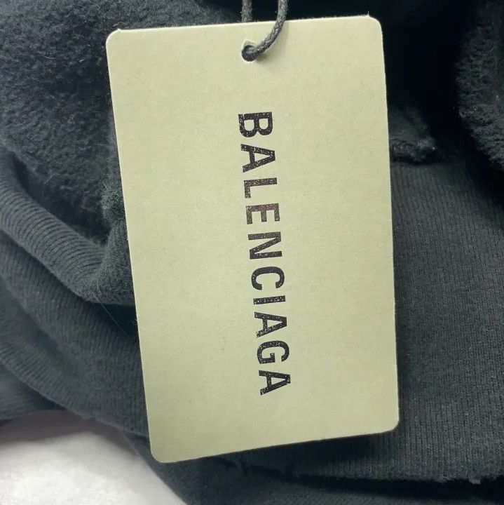 Balenciaga Balenciaga Black Graphic Crewneck Sweatshirt Size US XS / EU 42 / 0 - 4 Thumbnail