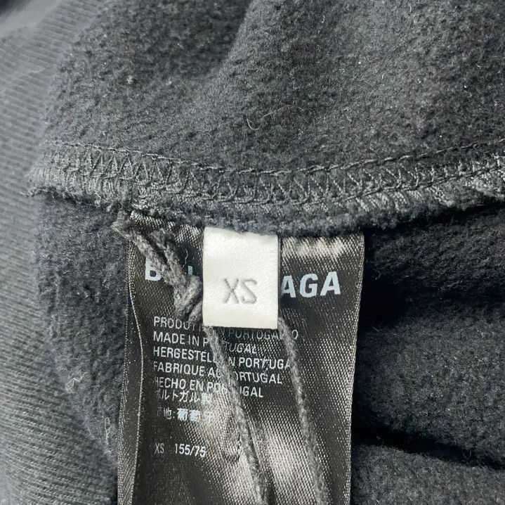 Balenciaga Balenciaga Black Graphic Crewneck Sweatshirt Size US XS / EU 42 / 0 - 5 Thumbnail