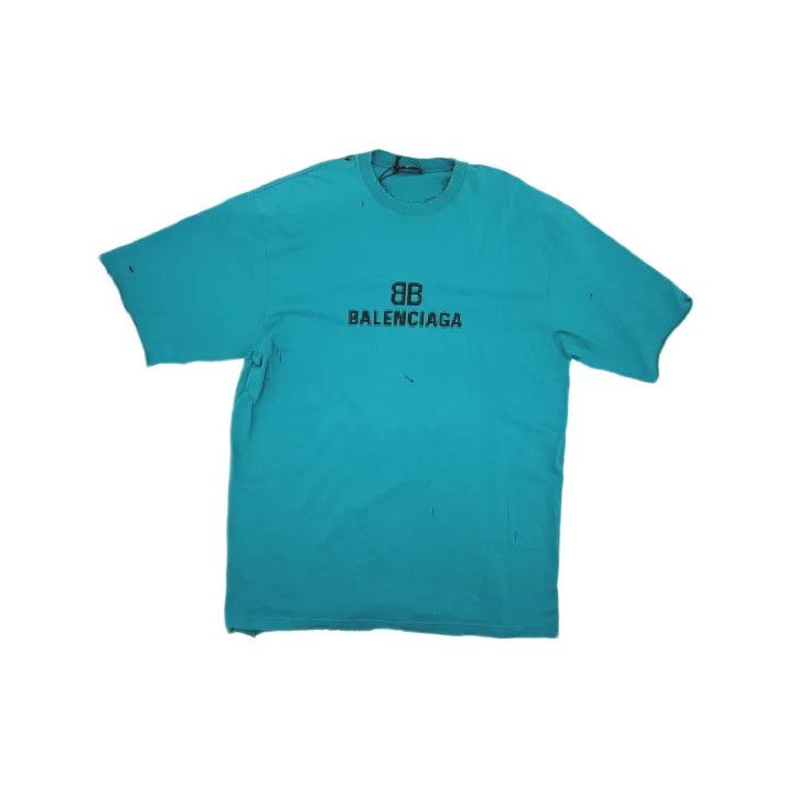 Balenciaga Balenciaga Distressed Logo OverSized T-shirt Size US XS / EU 42 / 0 - 2 Thumbnail