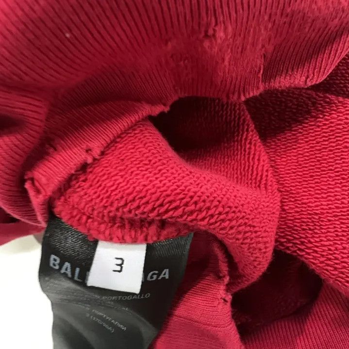 Balenciaga Balenciaga Red Hoodie with CD Print Size US L / EU 52-54 / 3 - 5 Thumbnail