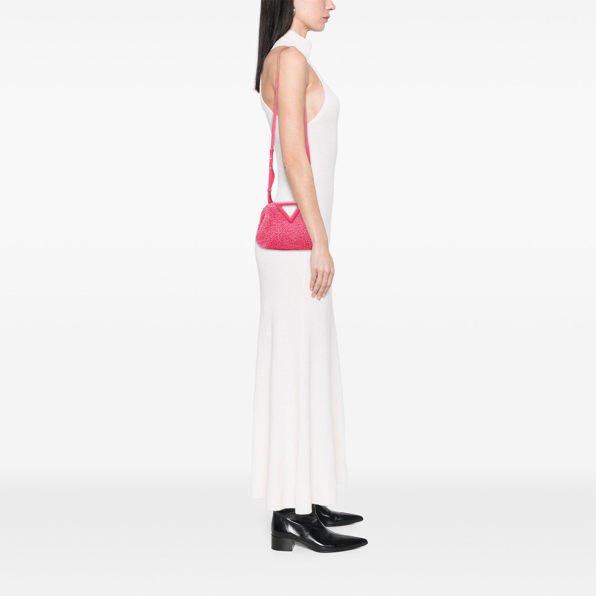 Bottega Veneta Bottega Veneta Small Boucle Curly Raffia The Point Triangle Satchel Size ONE SIZE - 7 Thumbnail