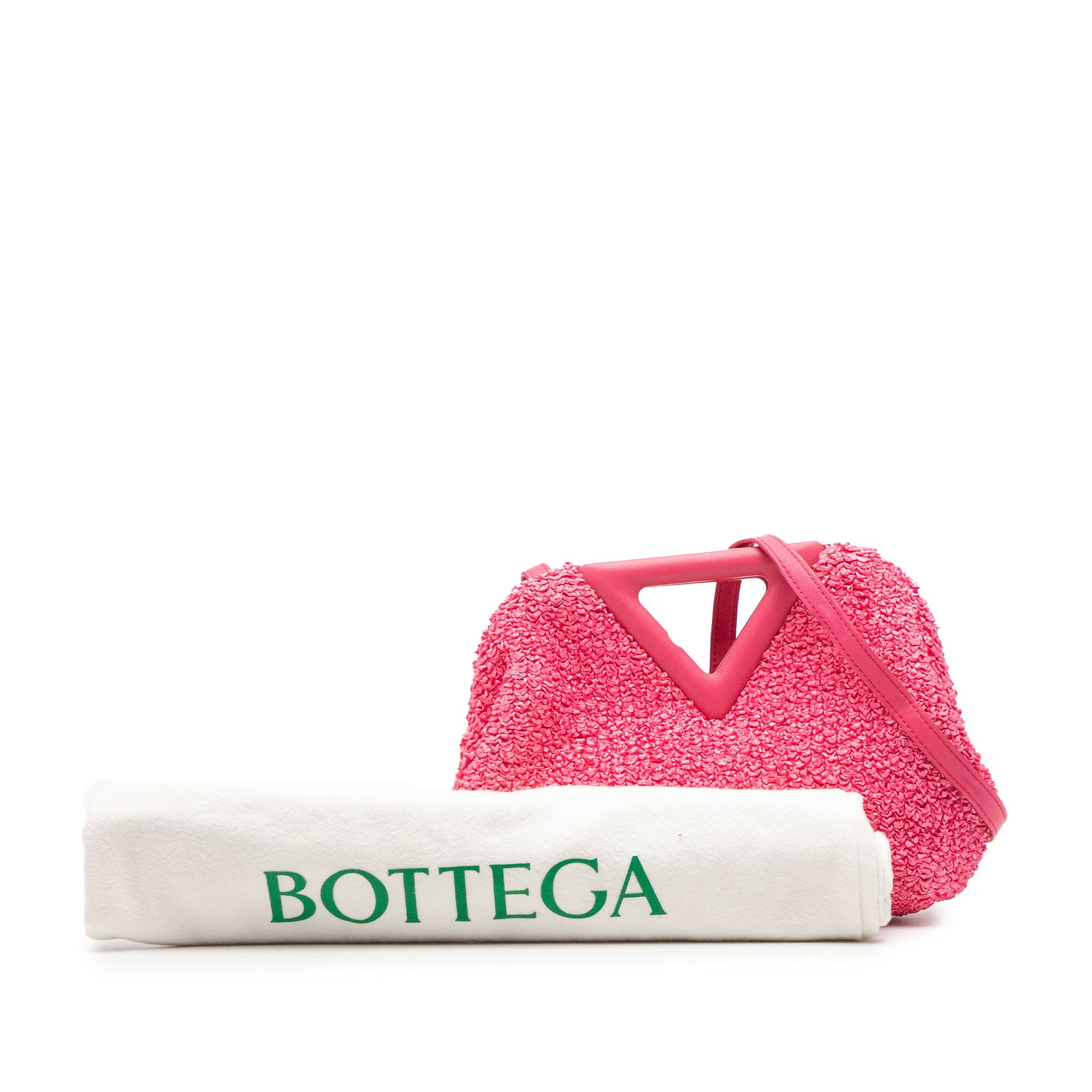 Bottega Veneta Bottega Veneta Small Boucle Curly Raffia The Point Triangle Satchel Size ONE SIZE - 8 Thumbnail