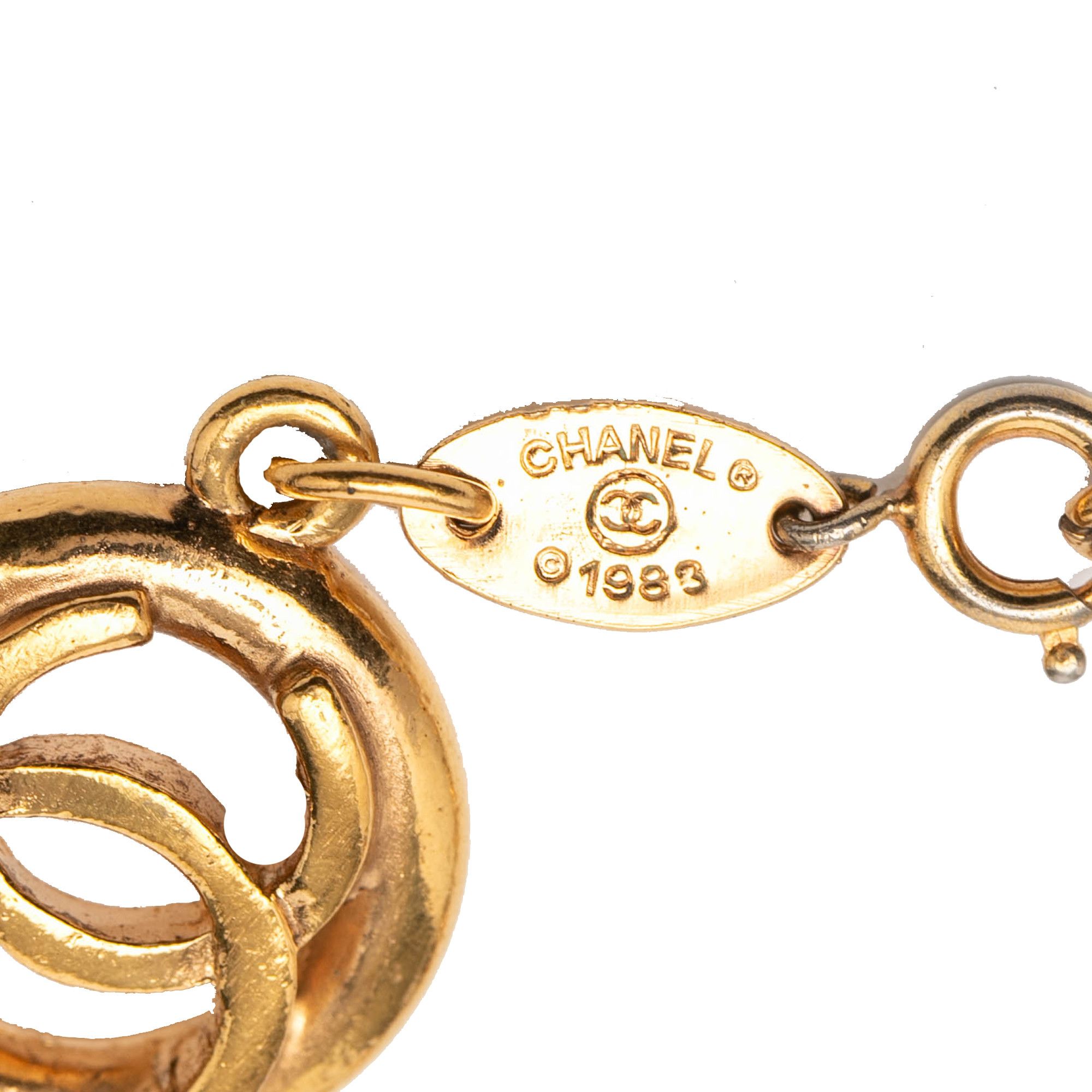 Chanel Chanel CC Gold Plated Openwork Circle Charms Link Bracelet Size ONE SIZE - 4 Thumbnail
