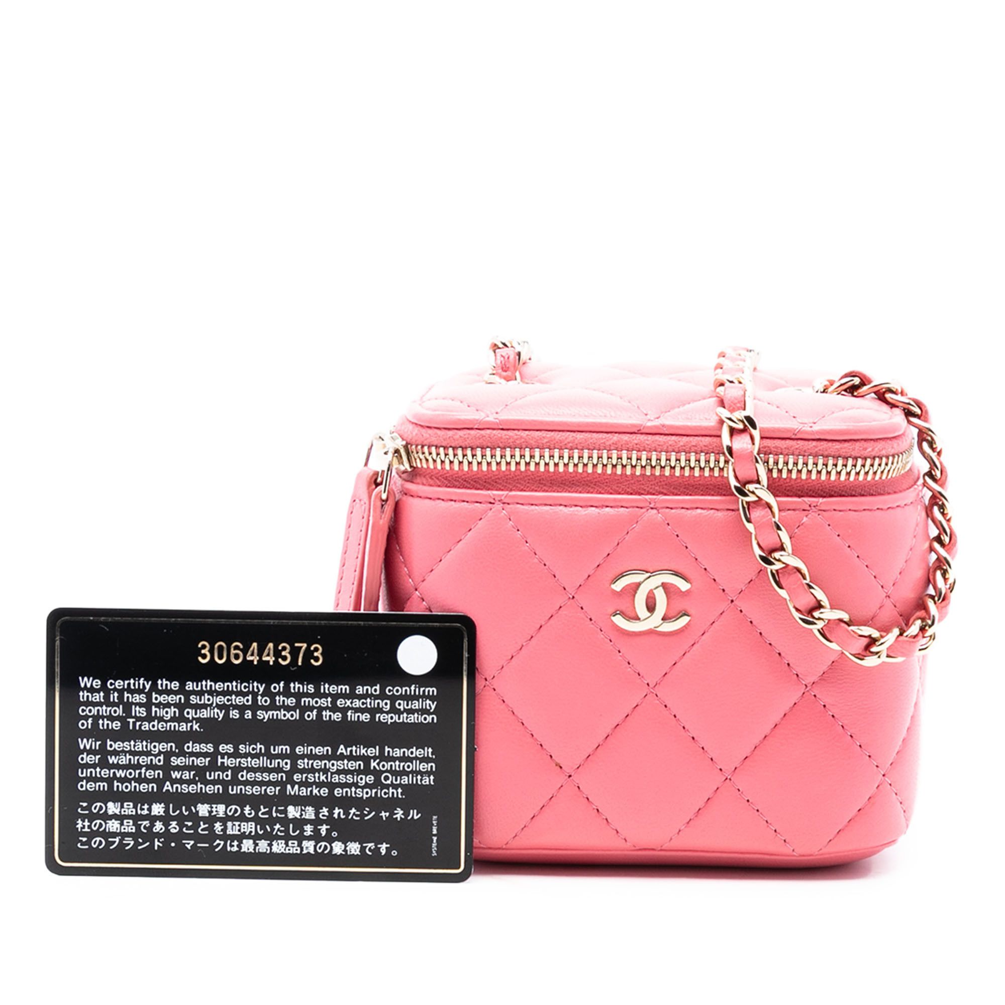 Chanel Chanel Mini Quilted Lambskin Top Handle Vanity Case With Chain Size ONE SIZE - 9 Thumbnail