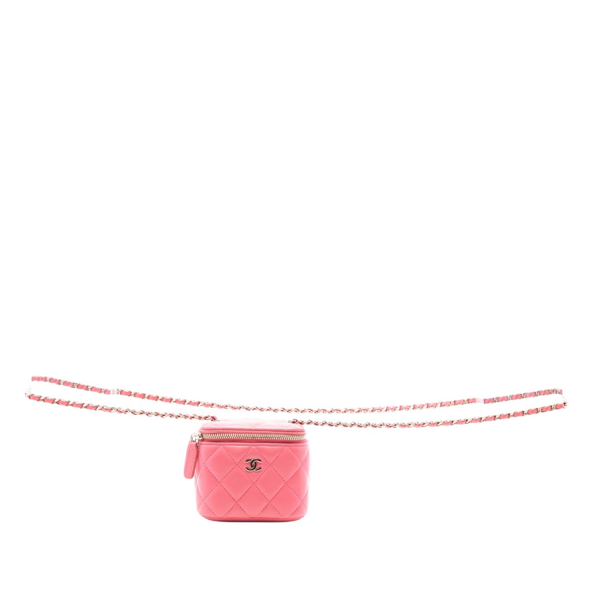 Chanel Chanel Mini Quilted Lambskin Top Handle Vanity Case With Chain Size ONE SIZE - 7 Thumbnail