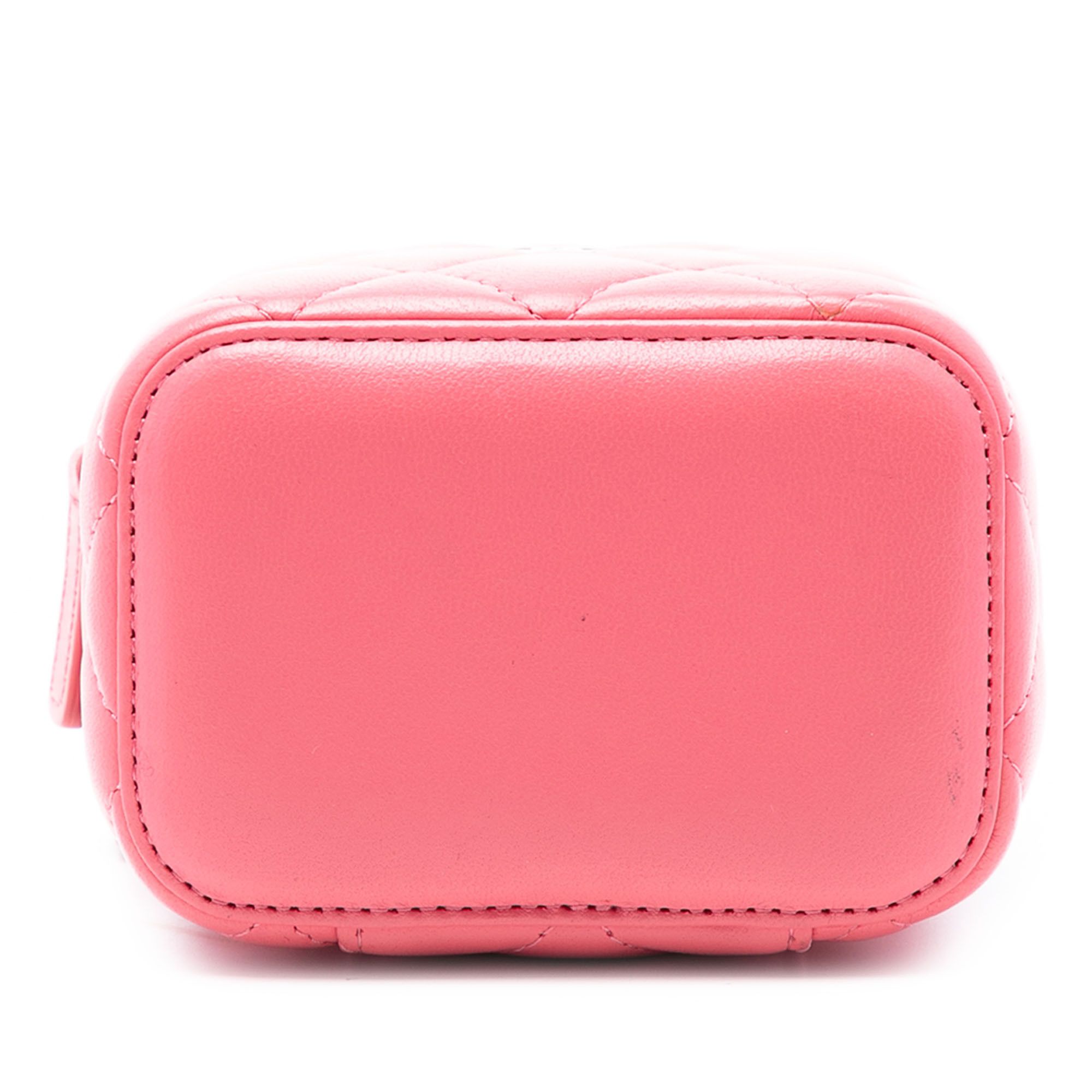 Chanel Chanel Mini Quilted Lambskin Top Handle Vanity Case With Chain Size ONE SIZE - 3 Thumbnail