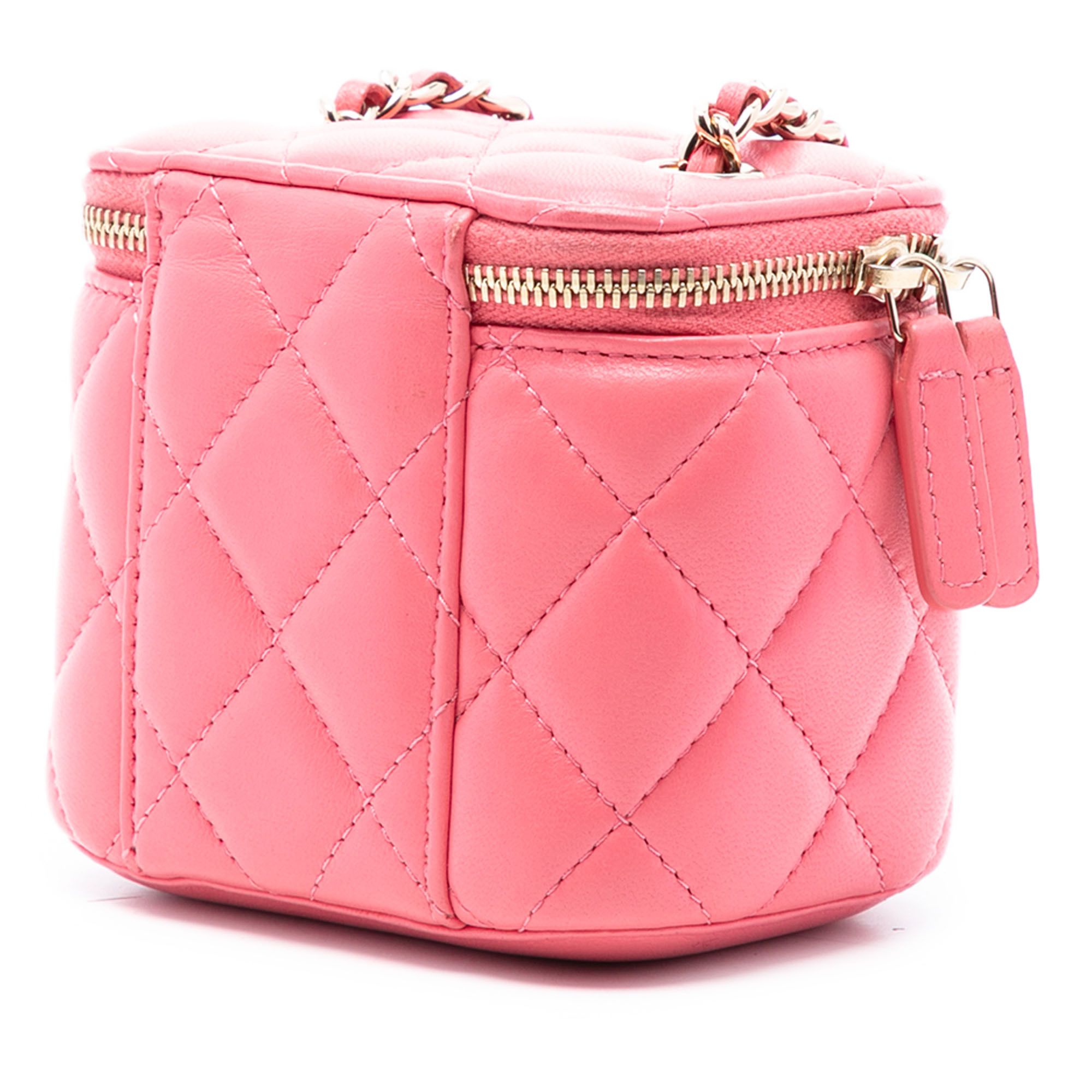 Chanel Chanel Mini Quilted Lambskin Top Handle Vanity Case With Chain Size ONE SIZE - 2 Thumbnail