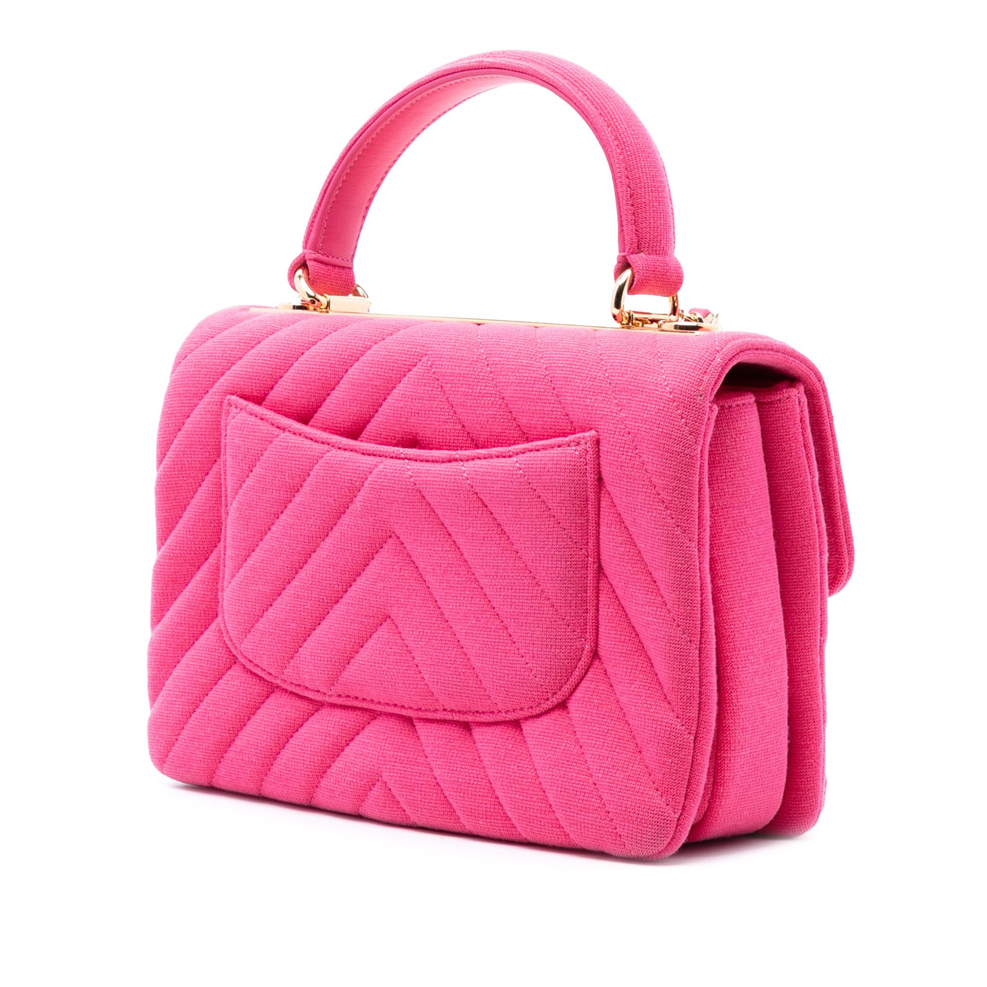 Chanel Chanel Small Chevron Jersey Trendy CC Top Handle Flap Size ONE SIZE - 2 Thumbnail