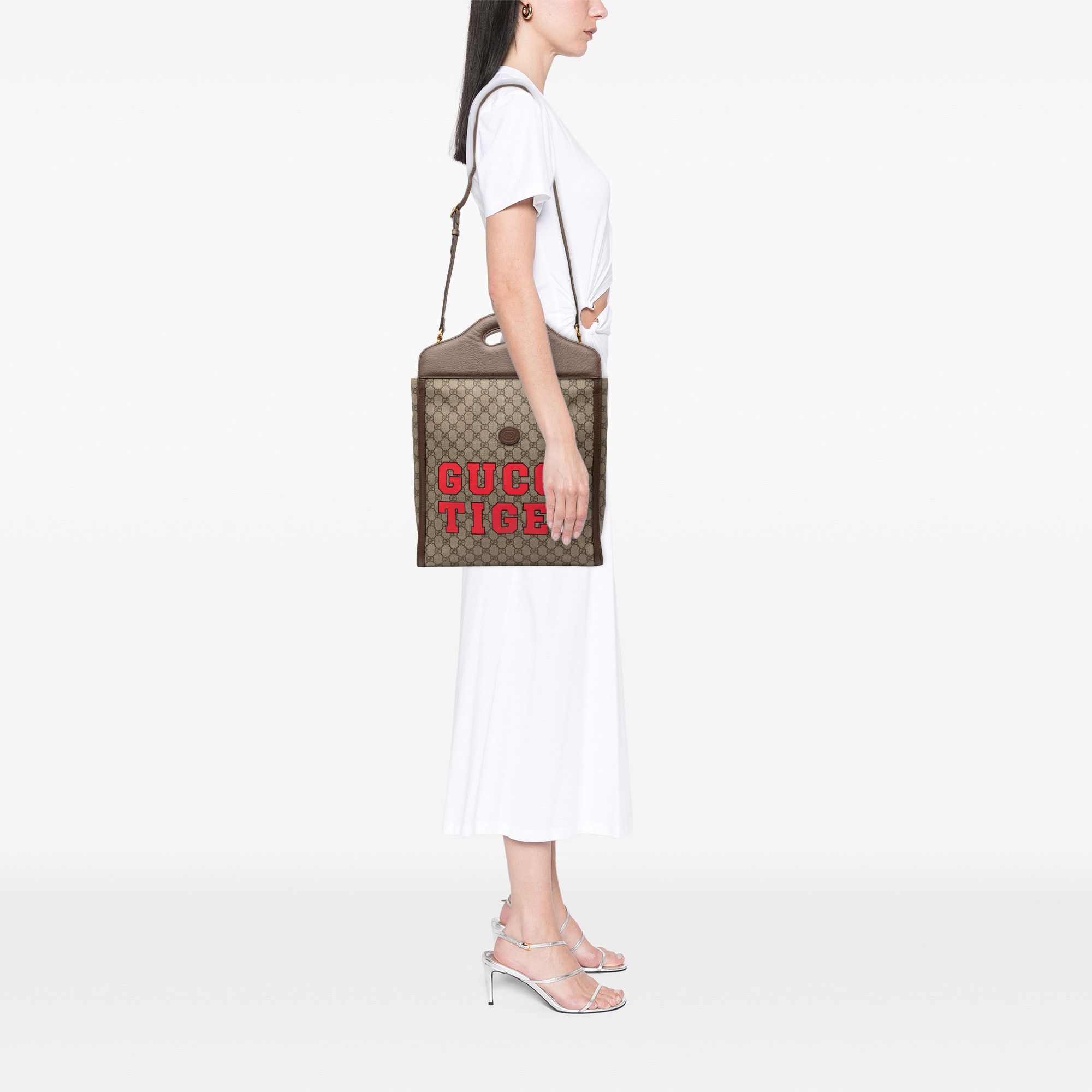 Gucci Gucci GG Supreme Web Tiger Satchel Size ONE SIZE - 7 Thumbnail