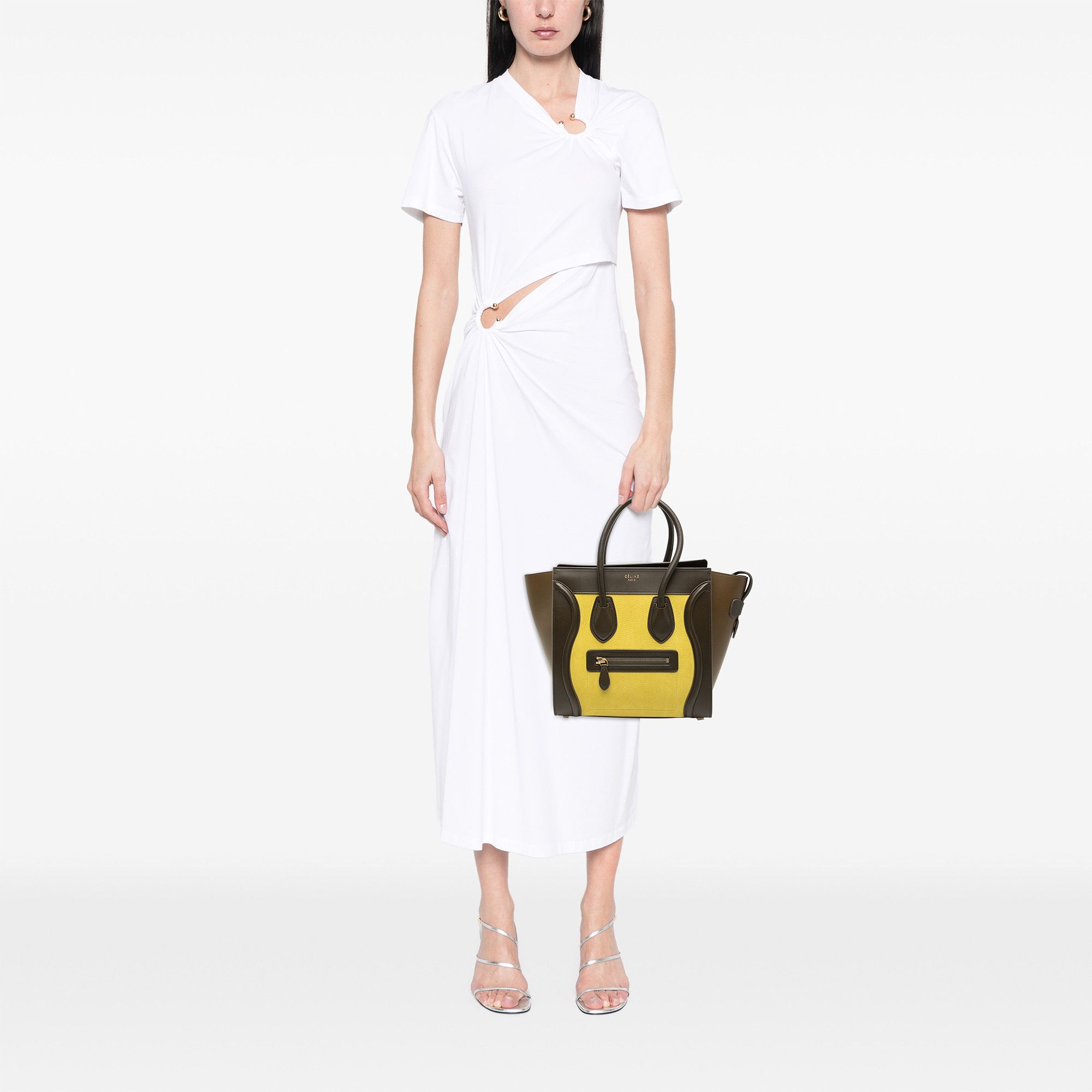 Celine Celine Micro Tricolor Leather Luggage Tote Size ONE SIZE - 8 Thumbnail