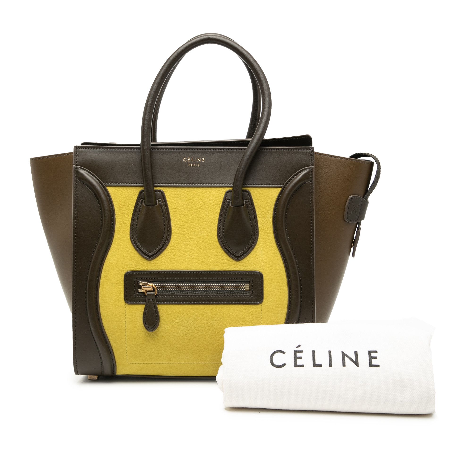 Celine Celine Micro Tricolor Leather Luggage Tote Size ONE SIZE - 9 Thumbnail