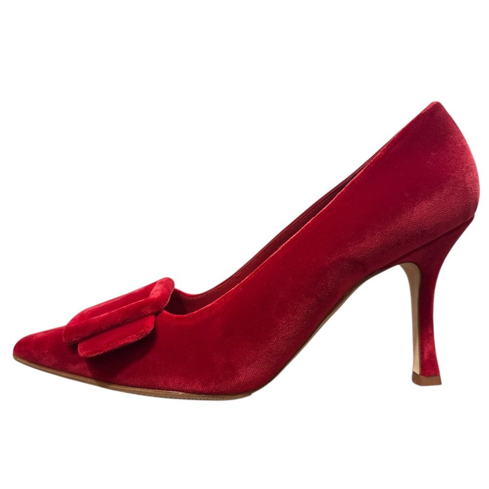 Manolo Blahnik Manolo Blahnik Manolo Blahnik Maysale Velvet Pumps Suede Shoes DUTY FREE for USA Size ONE SIZE - 4 Thumbnail