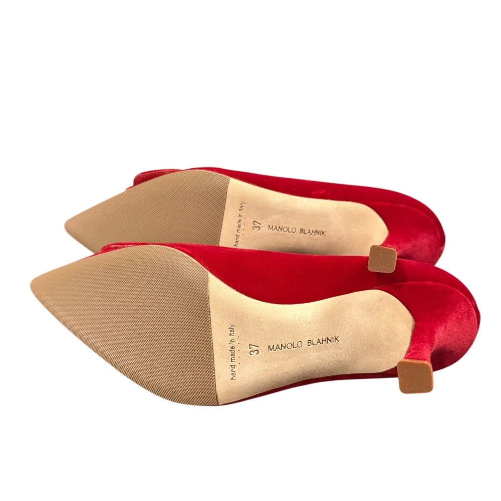 Manolo Blahnik Manolo Blahnik Manolo Blahnik Maysale Velvet Pumps Suede Shoes DUTY FREE for USA Size ONE SIZE - 7 Thumbnail