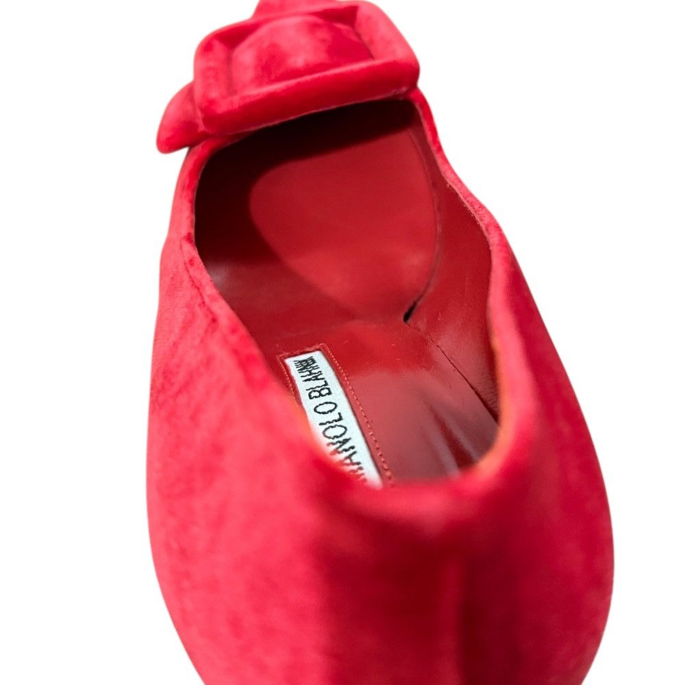 Manolo Blahnik Manolo Blahnik Manolo Blahnik Maysale Velvet Pumps Suede Shoes DUTY FREE for USA Size ONE SIZE - 9 Thumbnail