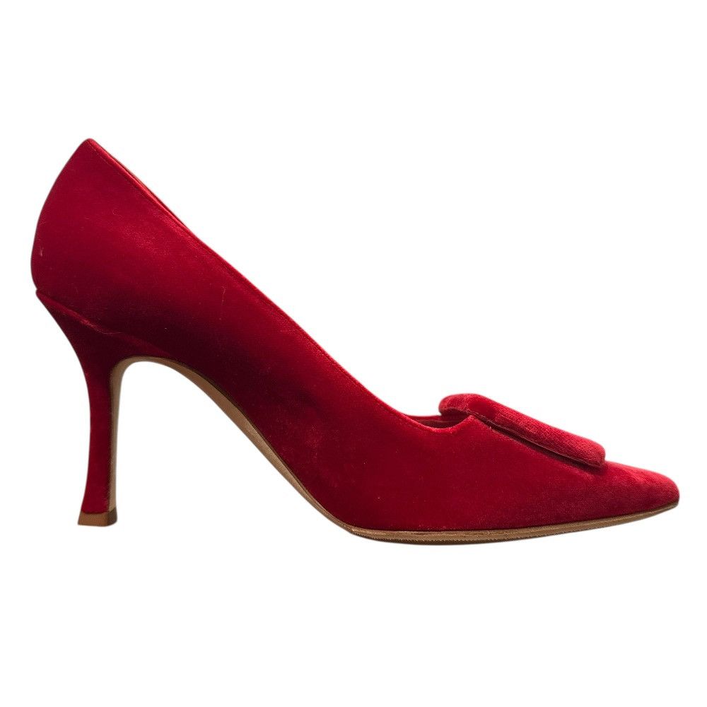 Manolo Blahnik Manolo Blahnik Manolo Blahnik Maysale Velvet Pumps Suede Shoes DUTY FREE for USA Size ONE SIZE - 5 Thumbnail