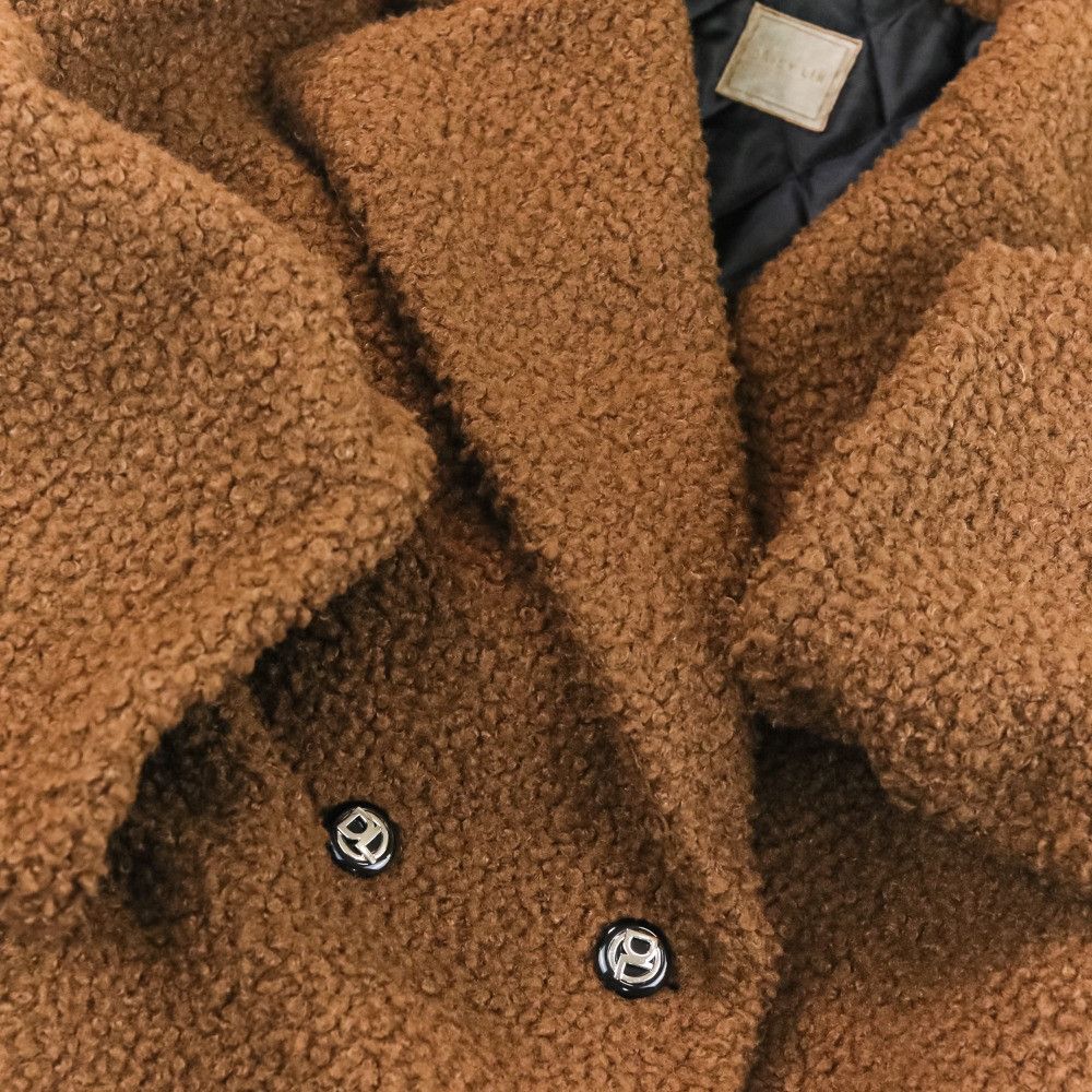Other Other Daisy Lin Fondant Chocolat Boa Half Coat Others Outerwear 06358 DUTY FREE for USA Size ONE SIZE - 7 Thumbnail