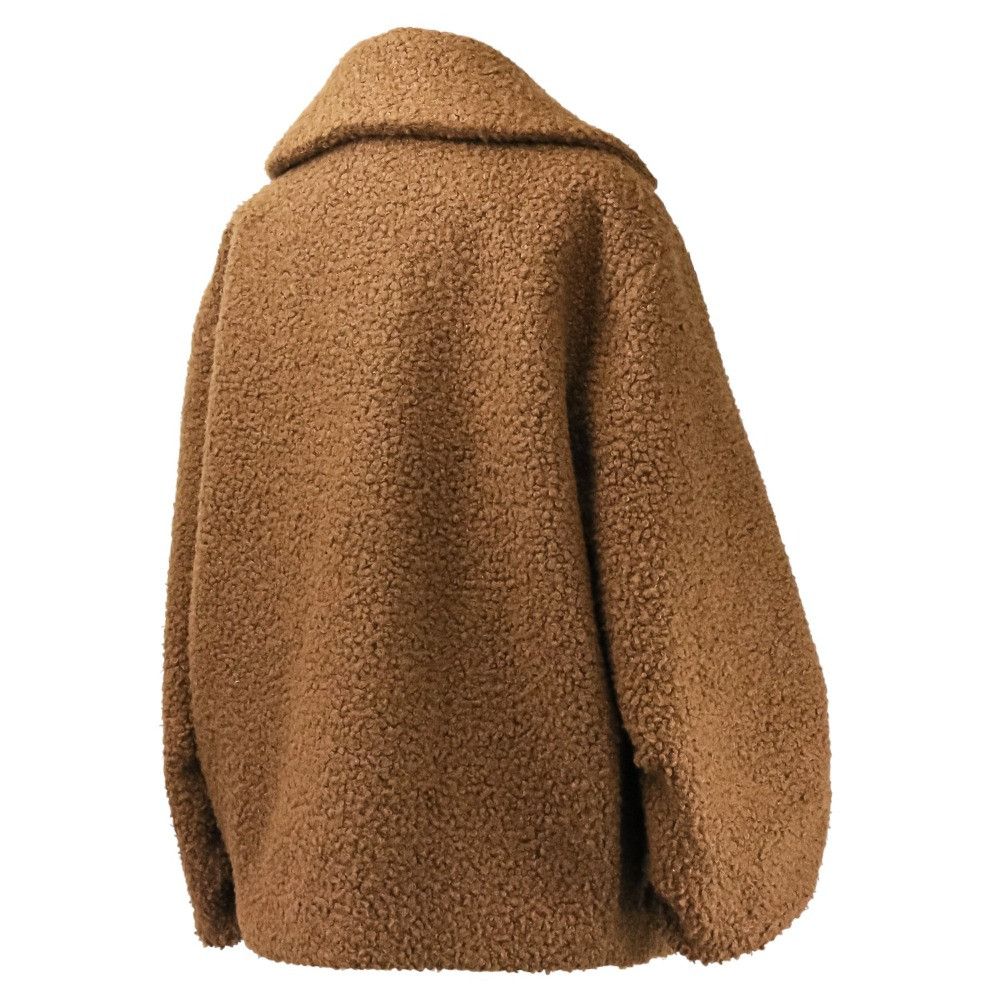 Other Other Daisy Lin Fondant Chocolat Boa Half Coat Others Outerwear 06358 DUTY FREE for USA Size ONE SIZE - 5 Thumbnail