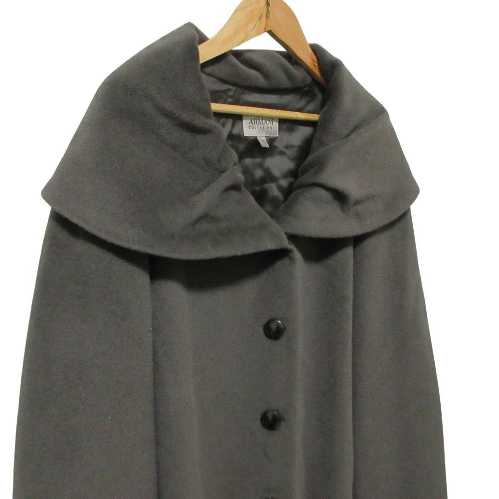 Armani Armani Armani Collezioni Cashmere Blend Angora Long Coat Others Outerwear DUTY FREE for USA Size ONE SIZE - 3 Thumbnail