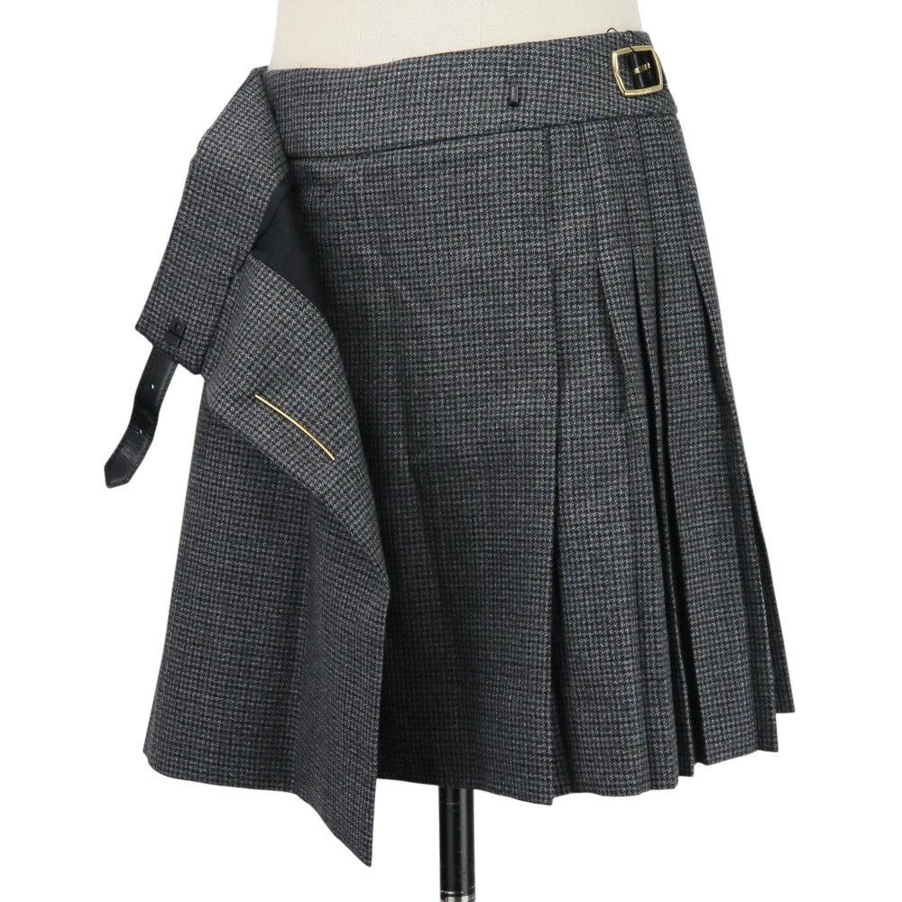 Celine Celine CELINE Pin Detail Pleated Wool Skirt Others Skirts 2J786746W DUTY FREE for USA Size ONE SIZE - 6 Thumbnail