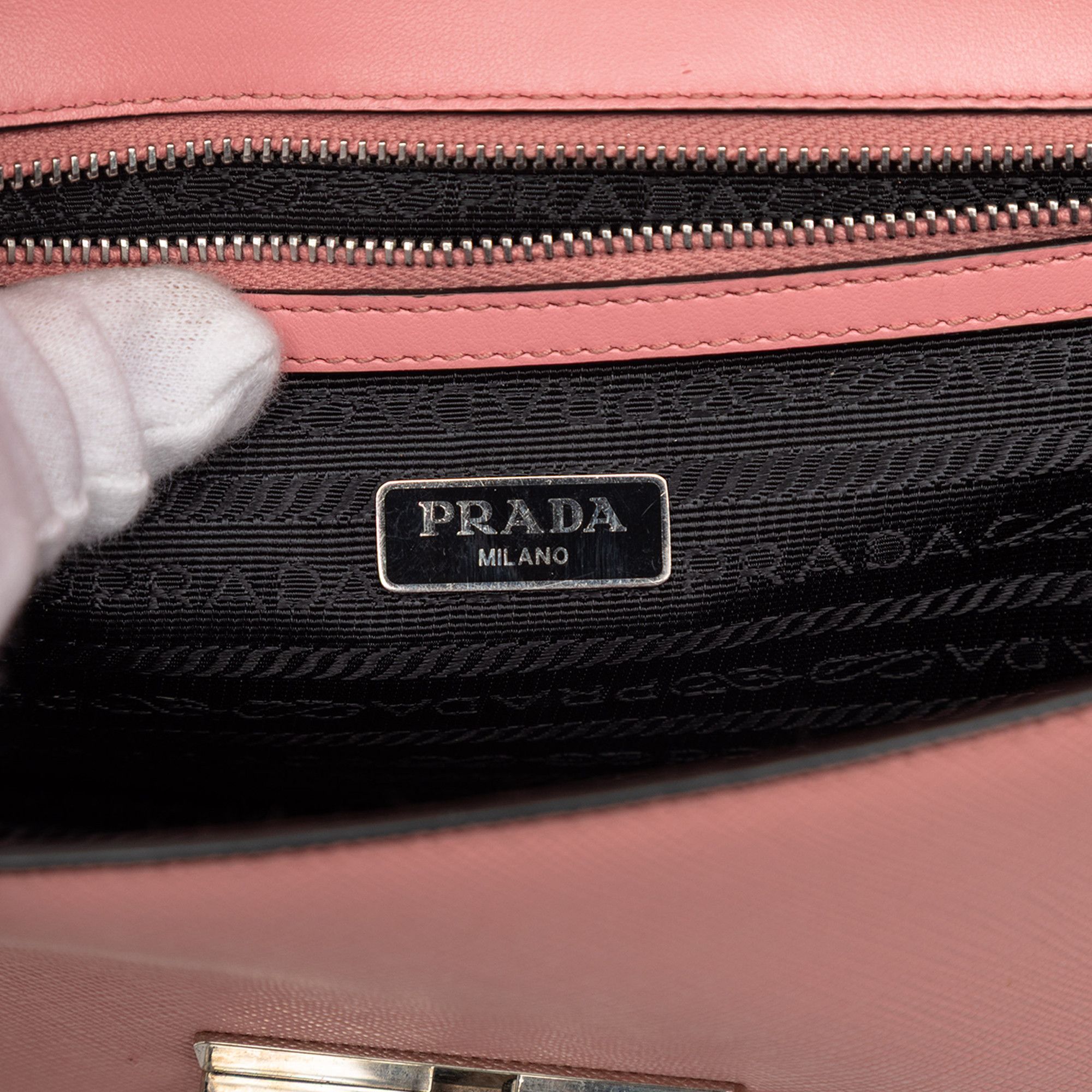 Prada Prada Small Saffiano Sound Lock Chain Crossbody Size ONE SIZE - 5 Thumbnail